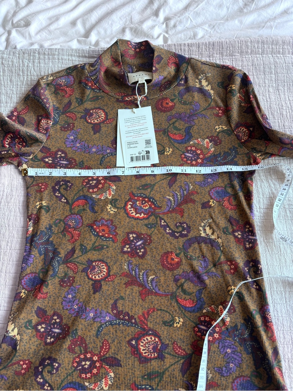 NWT Sézane Felix Jumper in Dana Print Size M - Picture 4 of 7